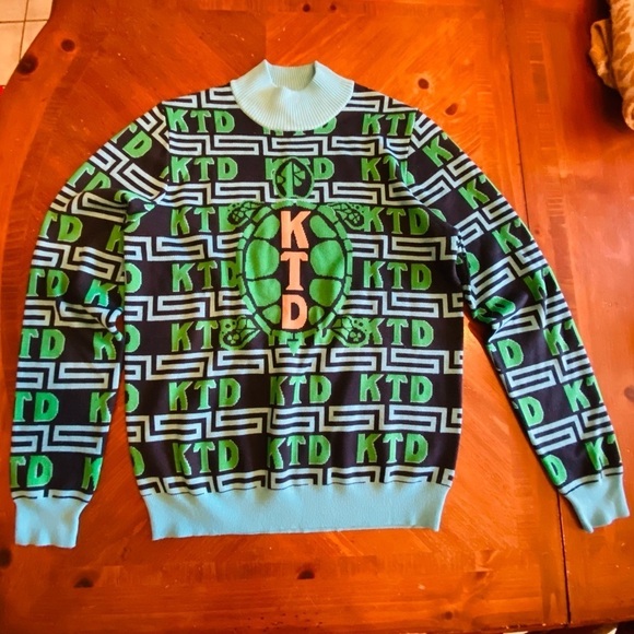 RARE Kentucky Derby Turtle KTD  Sweater Size Large Knit Unique Item - Picture 11 of 12